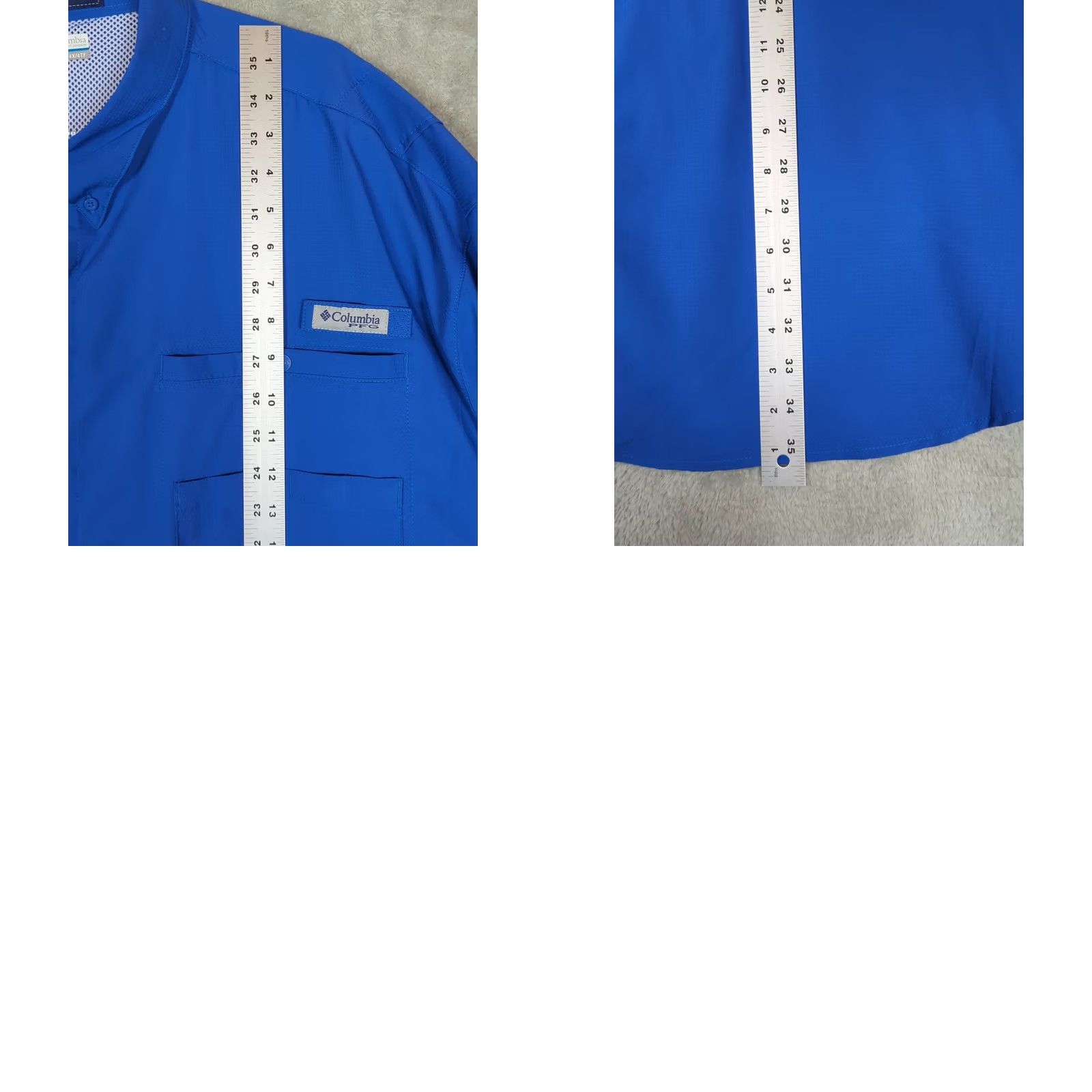 Vintage Columbia Tamiami PFG Fishing Shirt 4X Blue Short Sleeve Button-Up Collared Pocketed Relaxed Fit Mens Mens Big & Tall Shirt Size US XXL / EU 58 / 5 - 9 Thumbnail
