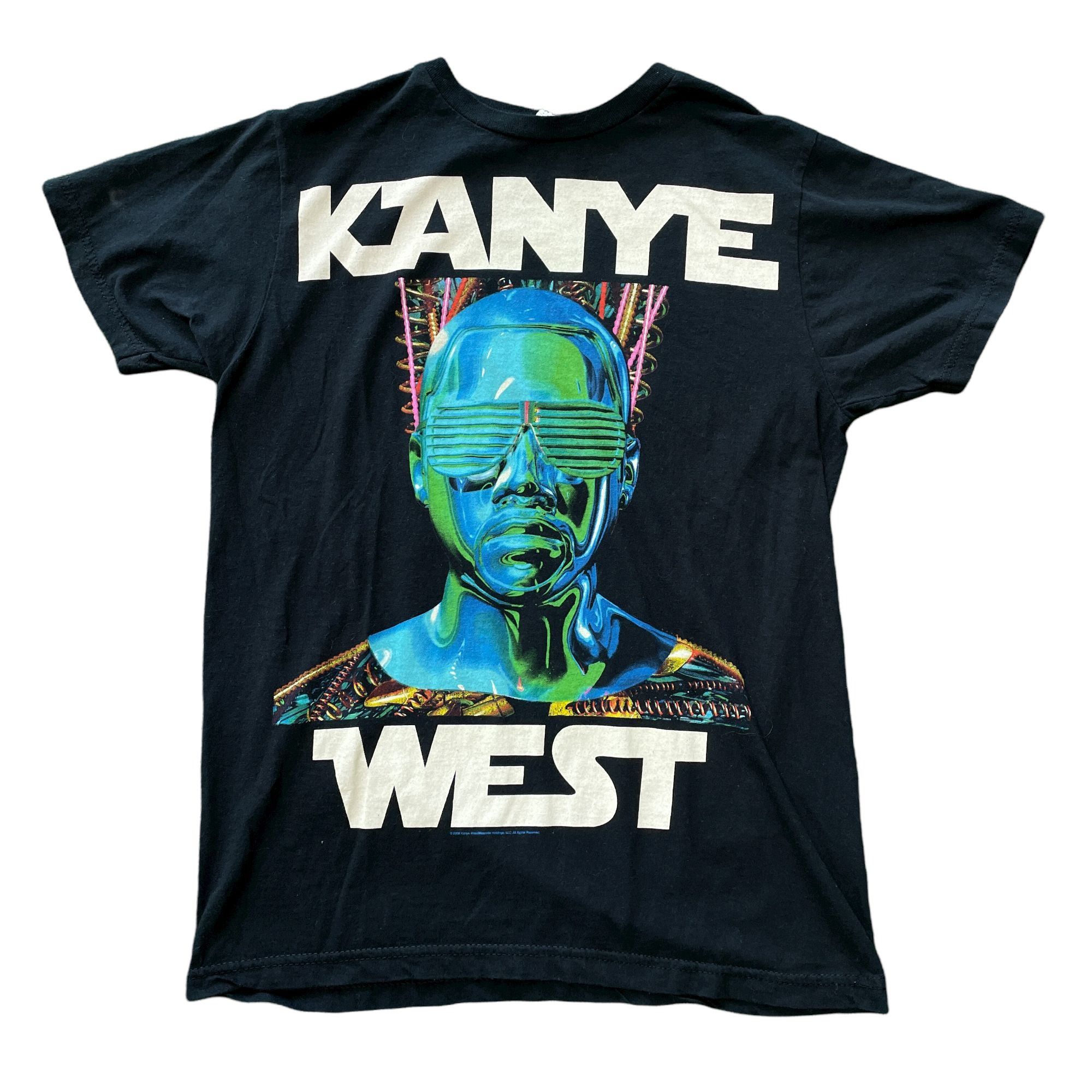 Vintage Kanye West 2008 Glow in the Dark Black T-Shirt - Size Medium Size US M / EU 48-50 / 2 - 1 Thumbnail