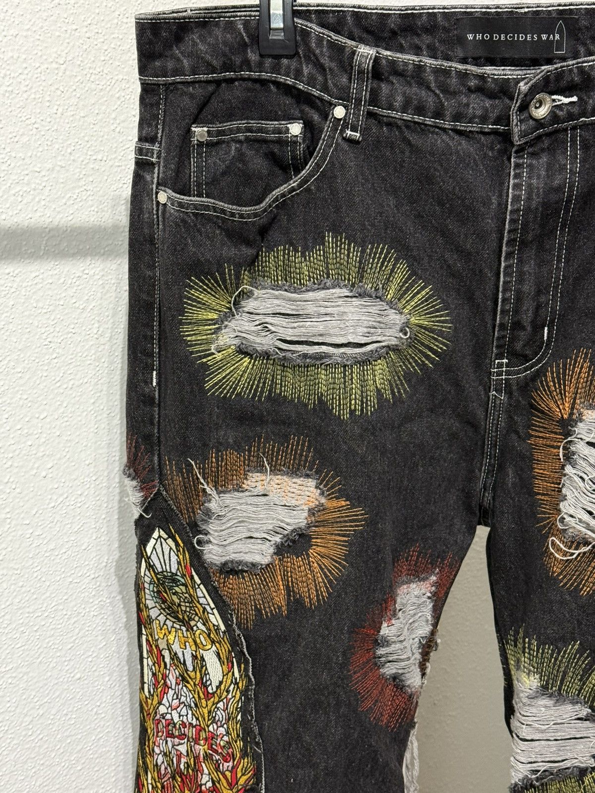 Who Decides War Who Decides War All Over Embroidery Denim size 38 Size US 38 / EU 54 - 7 Thumbnail