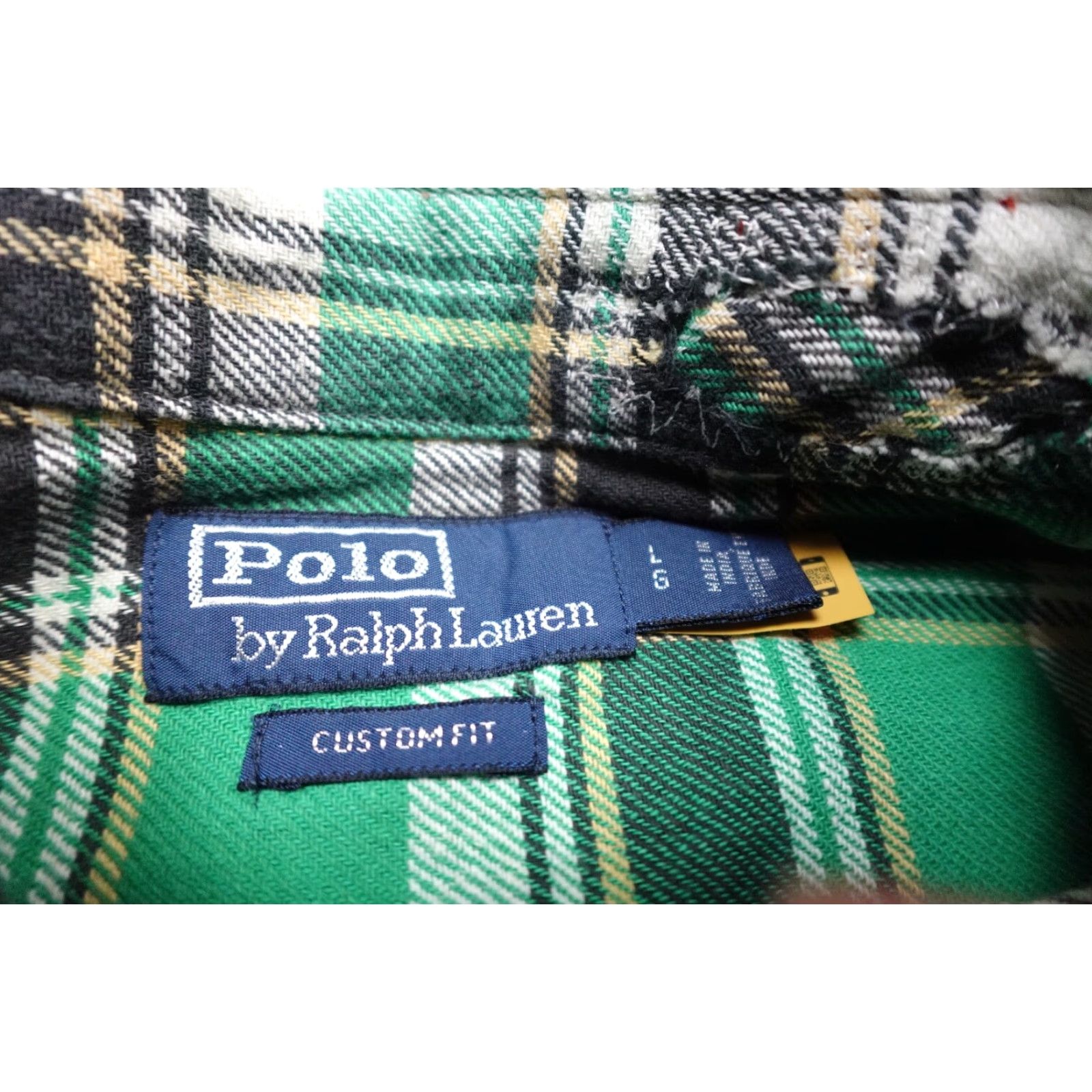 Polo Ralph Lauren Polo Ralph Lauren Twill Button-Up Shirt Mens Large Green Plaid Chin Strap NEW* Size US L / EU 52-54 / 3 - 2 Thumbnail