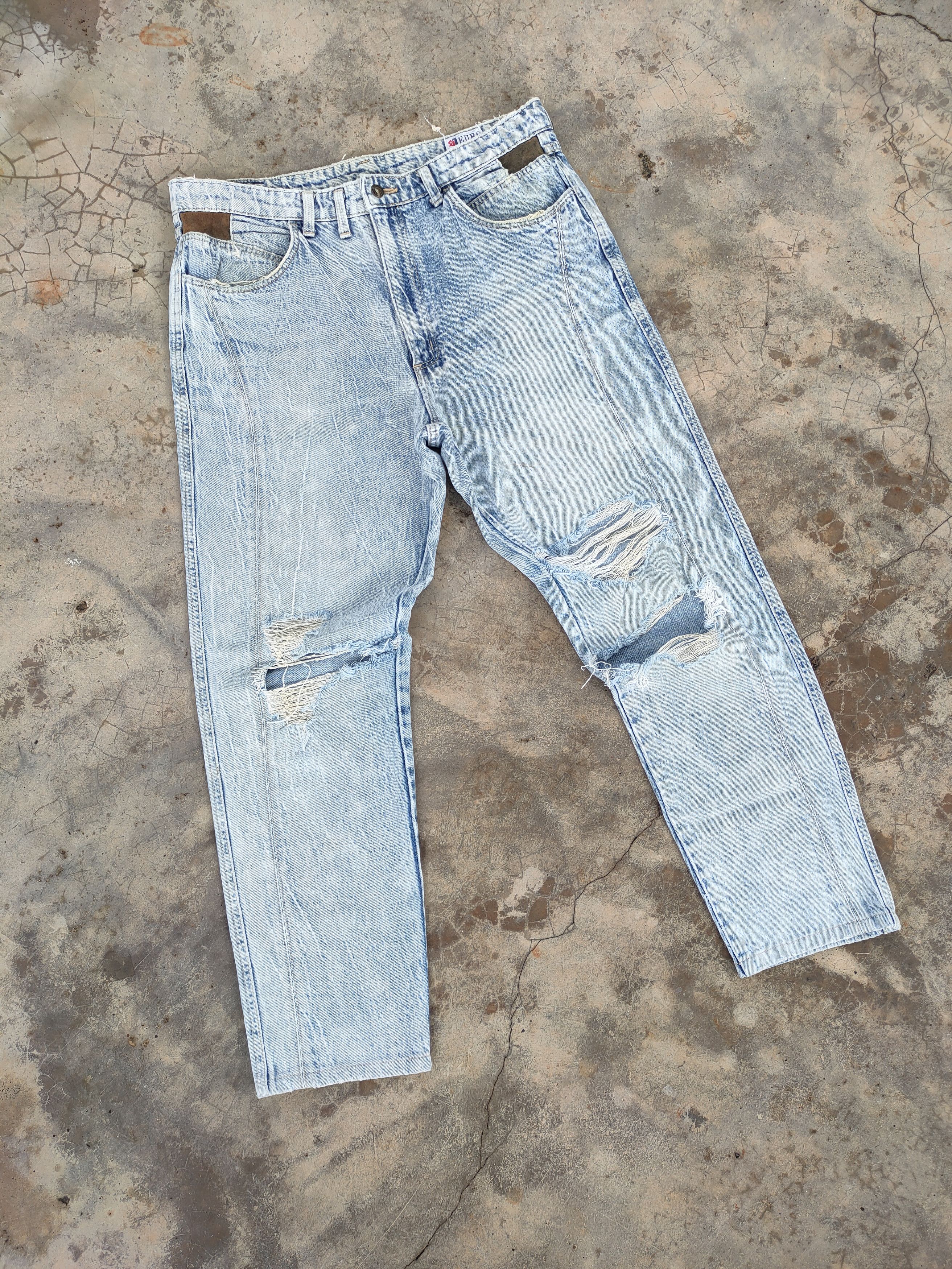Wrangler Vintage Wrangler Distressed faded jeans denim Pants Size US 36 / EU 52 - 1 Thumbnail