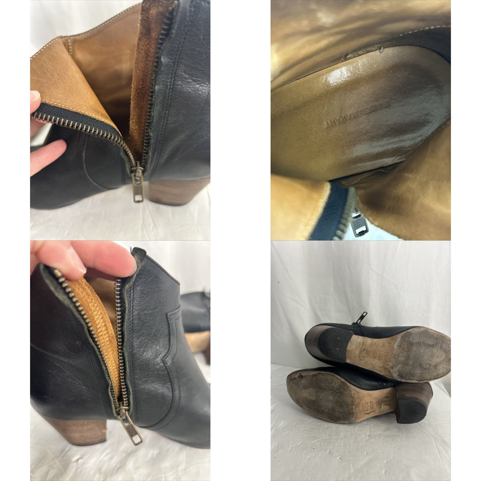 Isabel Marant Isabel Marant Dicker Ankle Leather Boots Black Womens Size 38 US 8 Zipper Western High Heel Boots Size US 8 / IT 38 - 11 Thumbnail