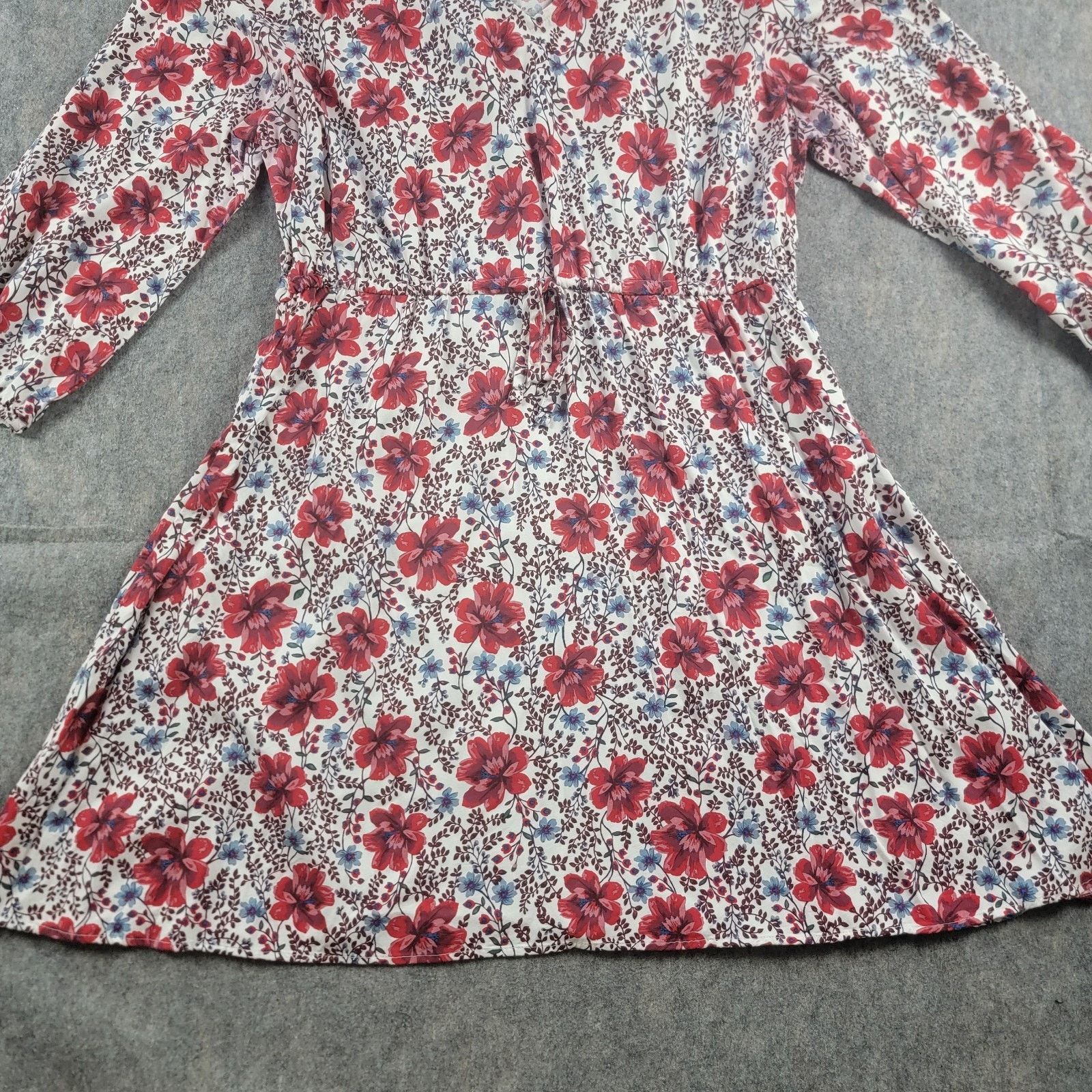 Old Navy Old Navy Waist-Defined Floral V-Neck Dress Long Sleeve Size XL / US 12-14 / IT 48-50 - 13 Thumbnail