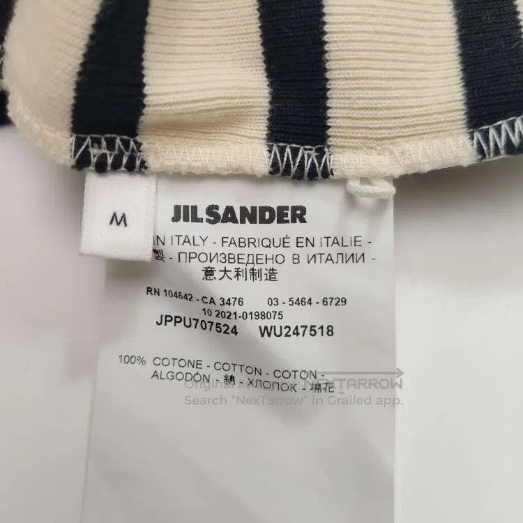Jil Sander Jil Sander Cotton contrast striped crew neck T-shirt Size M / US 6-8 / IT 42-44 - 5 Thumbnail