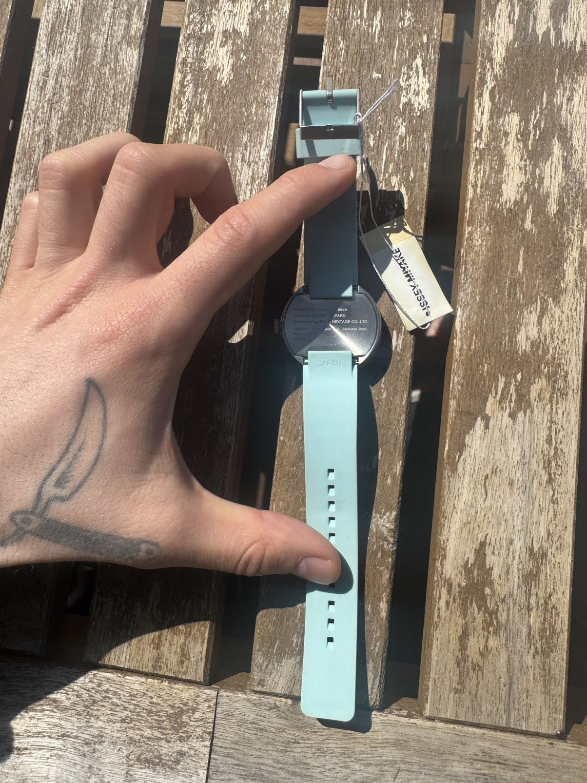 Issey Miyake 1990's Issey Miyake Baby Blue Watch Japanese Rare Designer Size ONE SIZE - 3 Thumbnail