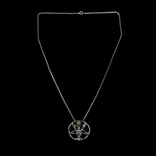 VIBE Baphomet Pentagram Chain Punk Necklace Size ONE SIZE - 5 Thumbnail