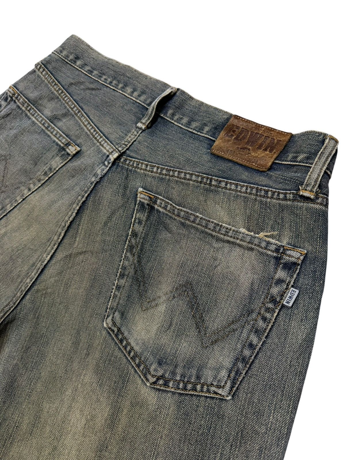 Edwin Vintage EDWIN 403 Japan Denim Jeans | Relaxed Straight | W34 Size US 34 / EU 50 - 8 Thumbnail