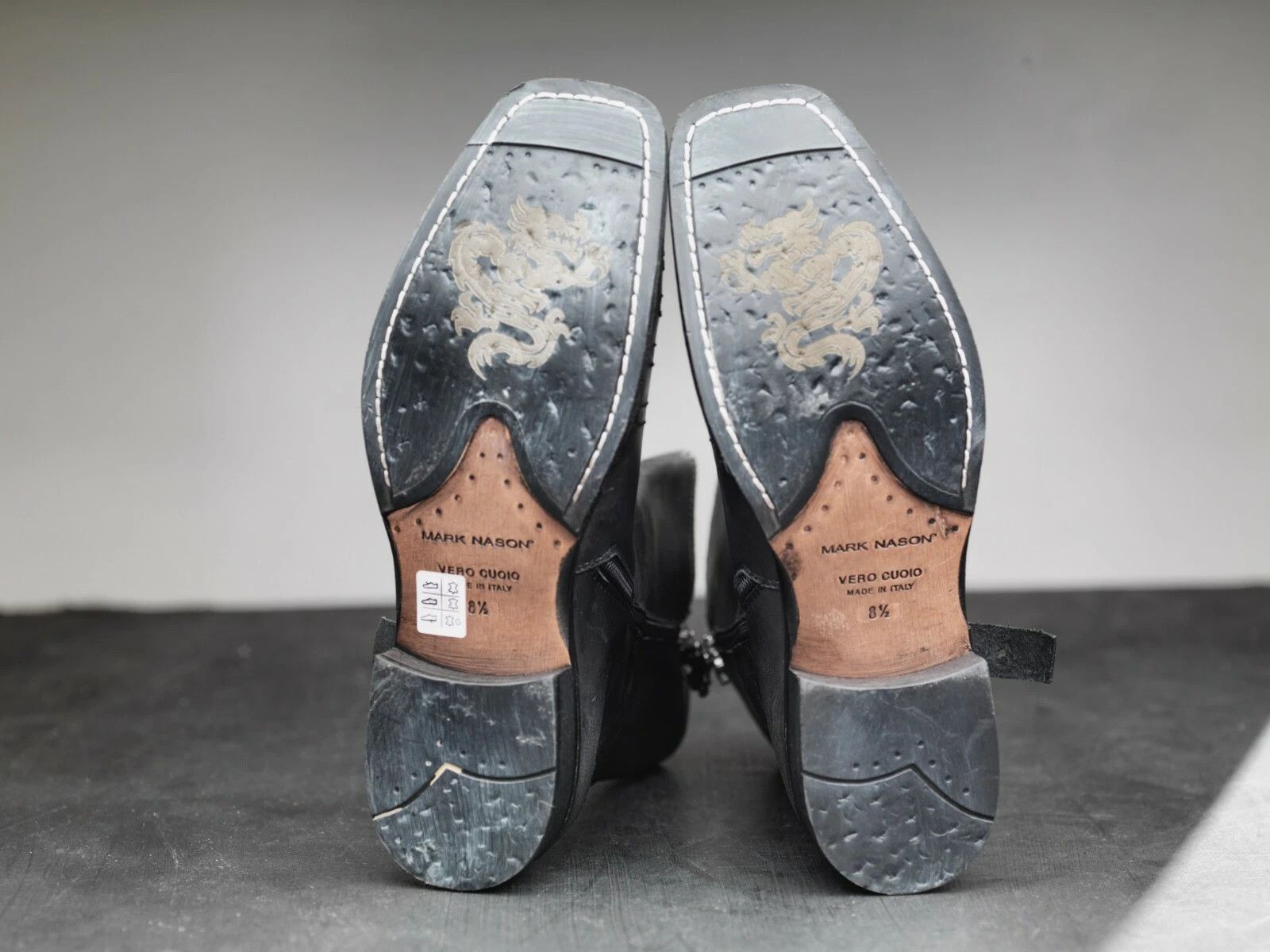 Mark Nason NEW! Mark Nason LELAND Dragon Rock Boots Distressed Gray Size US 8.5 / EU 41-42 - 7 Thumbnail