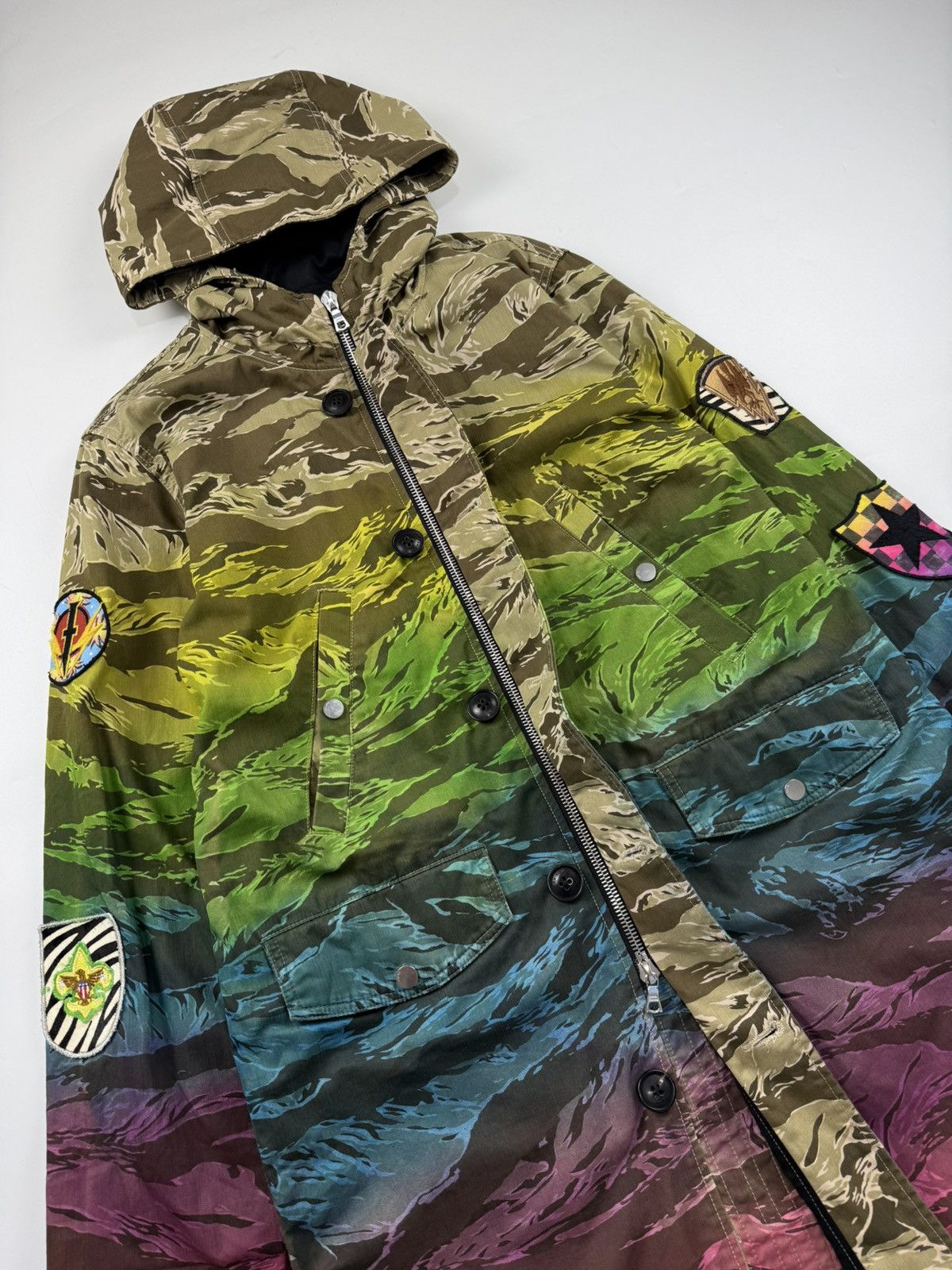 Amiri Amiri Oversized Ombre Tiger Long Parka Size US XL / EU 56 / 4 - 10 Thumbnail