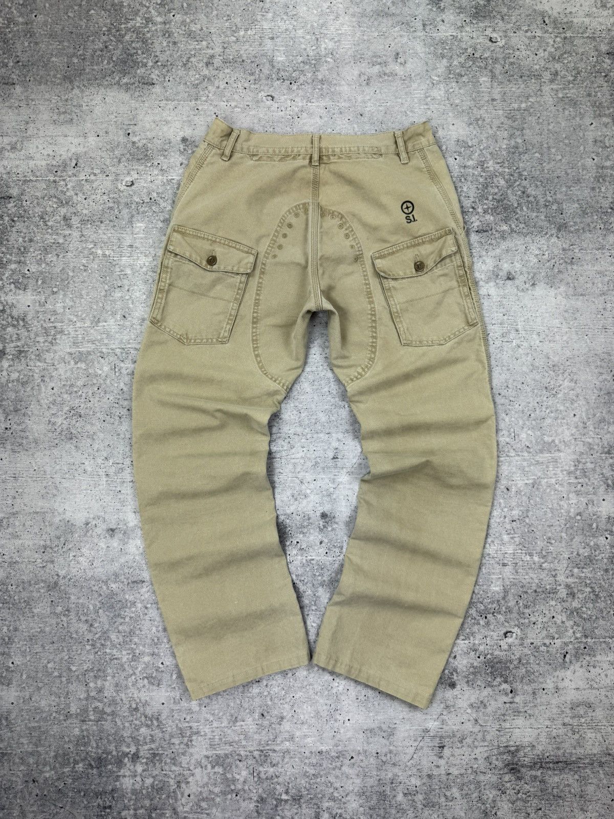 Stone Island Stone Island Denims Big Logo Cargo Pants Trousers Jeans W32 Size US 32 / EU 48 - 1 Thumbnail