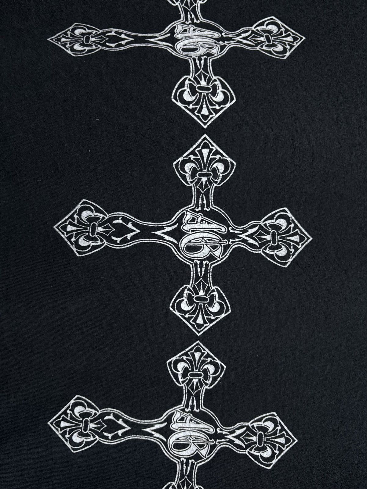 A&G Rock Vintage 90's A&G Rock N Roll Couture - Gothic Cross T-Shirt Size US S / EU 44-46 / 1 - 6 Thumbnail