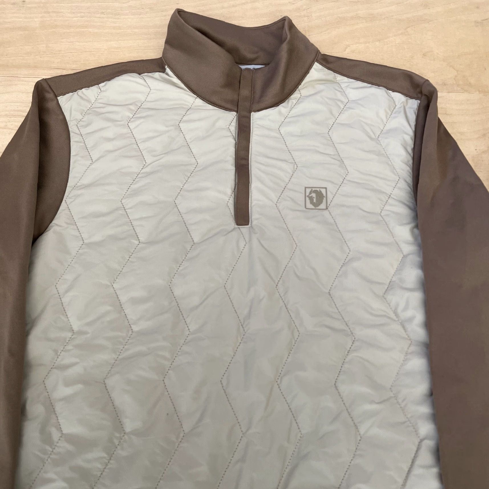Vintage Black Yak 1/4 Zip Pullover Medium Beige Insulated Polyester Jacket Mens M Casual Outdoor Winter Size US M / EU 48-50 / 2 - 3 Thumbnail