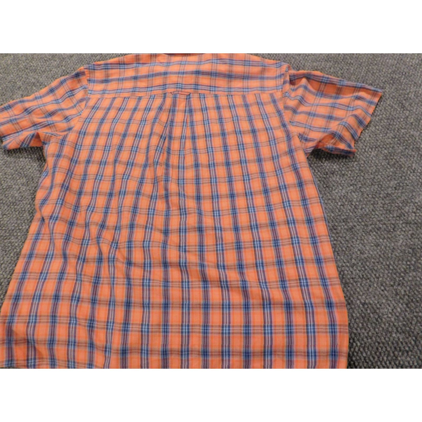 Vintage Saddlebred Shirt Button-Up Plaid Orange Large Easy Care Mens Size US L / EU 52-54 / 3 - 6 Thumbnail