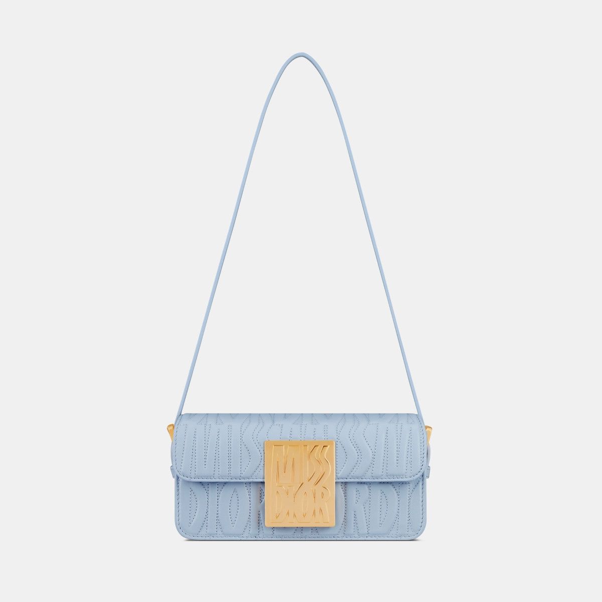 Dior o1bcso1str0226 Size:OS/Miss Dior Flap Bag in Pale Blue Size ONE SIZE - 4 Thumbnail