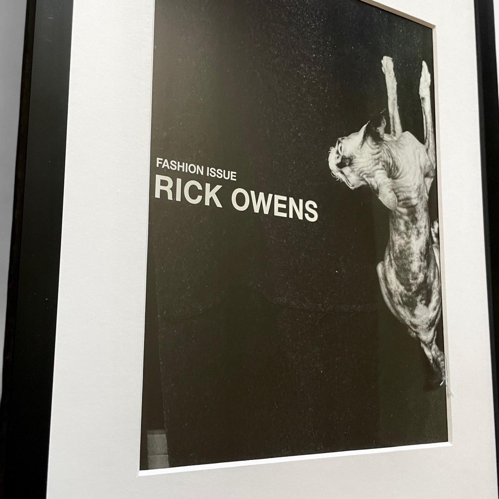 Rick Owens × Rick Owens Drkshdw × Vintage Rick Owens framed poster