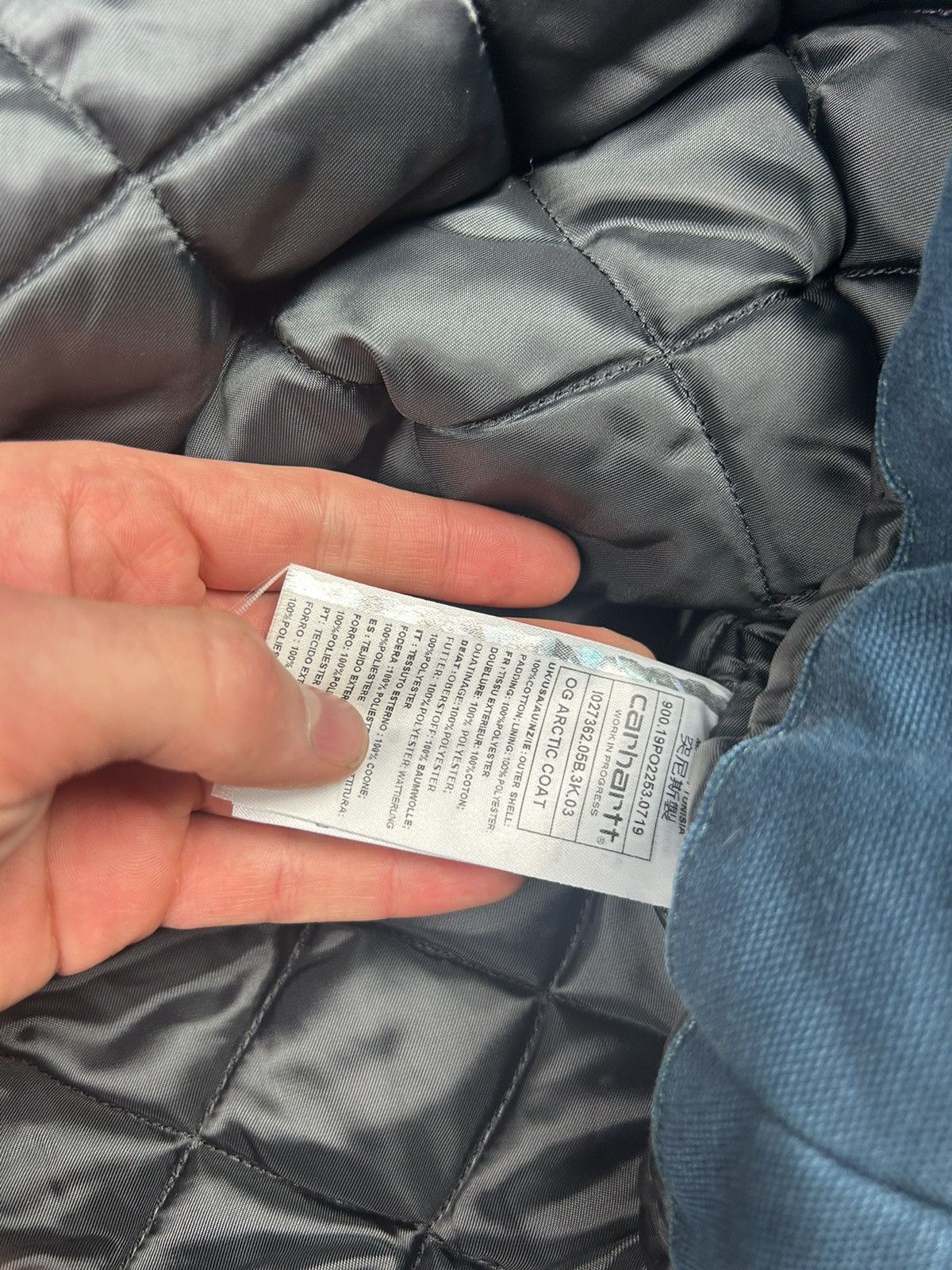 Carhartt × Vintage Rare 90sFaded Turquoise Arctic Carhartt Paded Jacket (XL) Size US XL / EU 56 / 4 - 8 Thumbnail