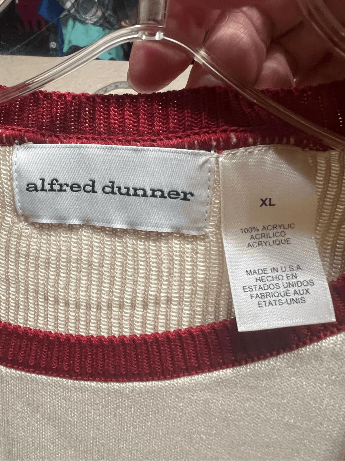 Designer Alfred Dunner Cardigan Sweater With inner Knit Sz XL NWOT Size XL / US 12-14 / IT 48-50 - 3 Thumbnail