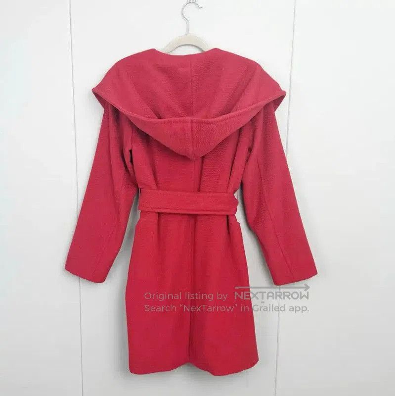 Max Mara MaxMara Red Alpaca Wool Coat Size M . Size M / US 6-8 / IT 42-44 - 2 Thumbnail