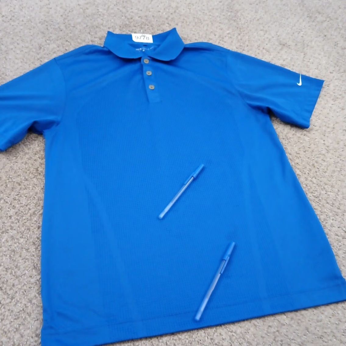 Nike Nike Golf Polo Shirt Mens Small Blue Short Sleeve Polyester Size US S / EU 44-46 / 1 - 4 Thumbnail