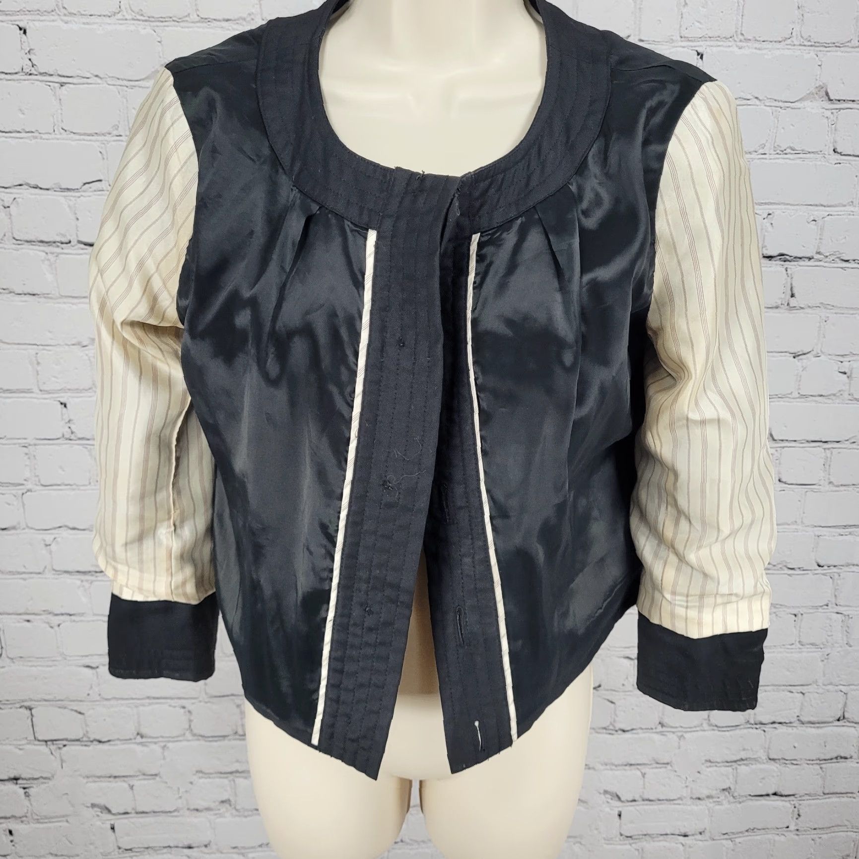 J.Crew J.CREW Black 100% Wool Super 120's Lightweight Buttoned Lined Jacket Size 4 Ladies Short Sleeve Long Sleeve Size S / US 4 / IT 40 - 6 Thumbnail