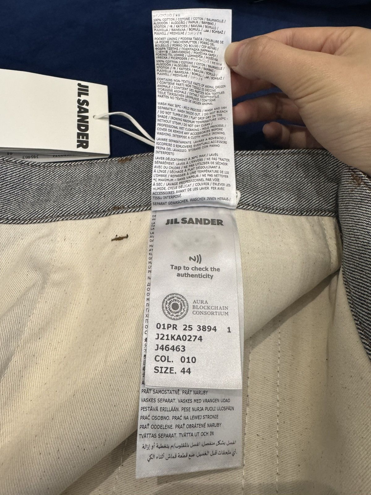 Jil Sander NWT Dark Indigo Denim Pleated Bermuda Shorts - BLUE, 44 Size US 28 / EU 44 - 6 Thumbnail