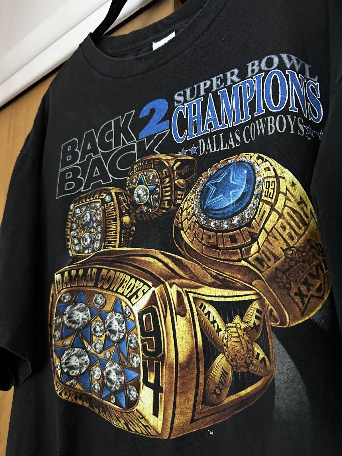 NFL × Vintage Vintage cowboys championship tee Size US XL / EU 56 / 4 - 4 Thumbnail