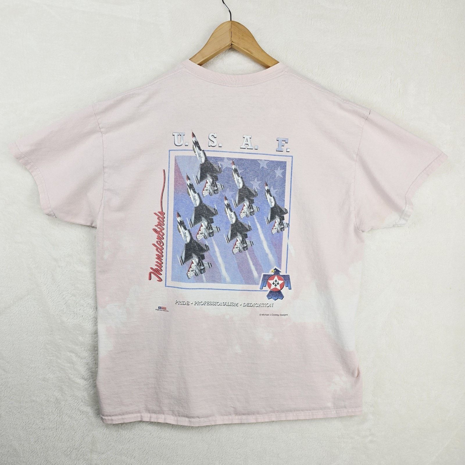 Other Vintage Air Force Thunderbirds USAF Shirt XL Bleached Stains Size US XL / EU 56 / 4 - 9 Thumbnail