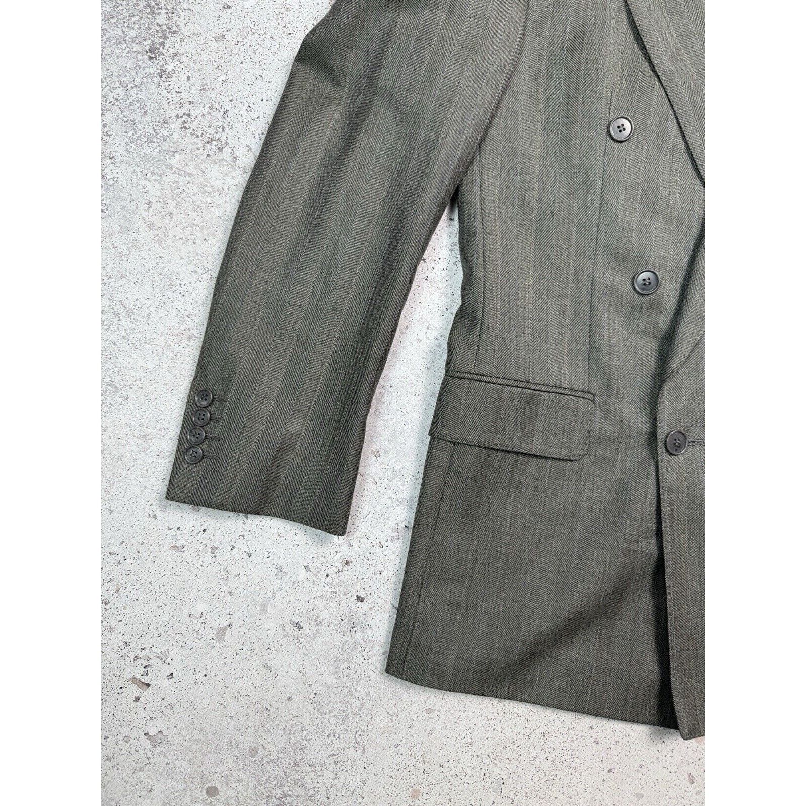 Yves Saint Laurent YSL Yves Saint Laurent Double-Breasted Suit Blazer Size 48L Size 48L - 7 Thumbnail