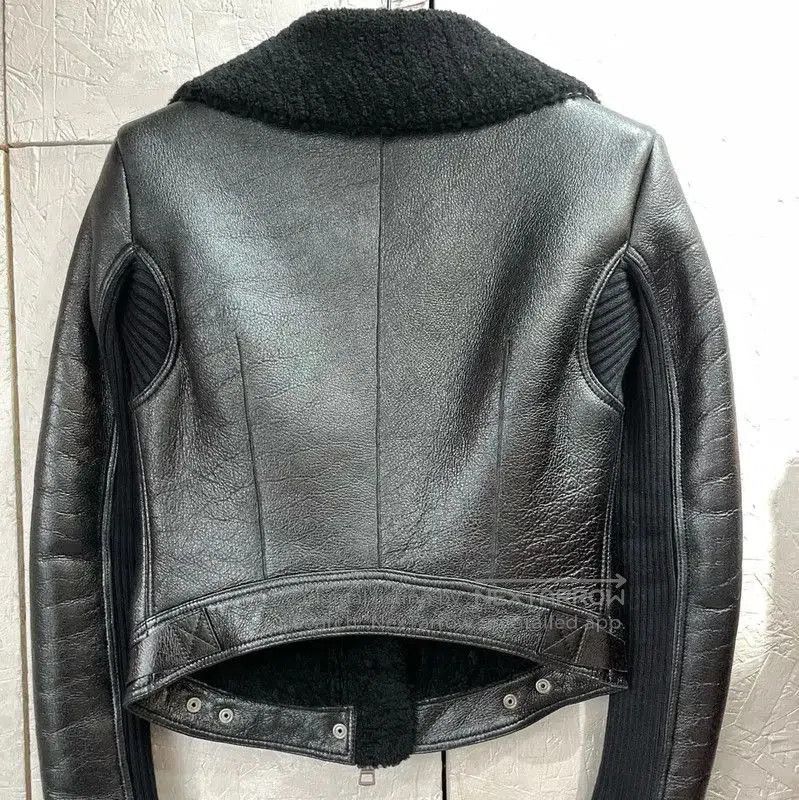 Burberry Burberry Black Leather Women's Jacket. Size M / US 6-8 / IT 42-44 - 2 Thumbnail