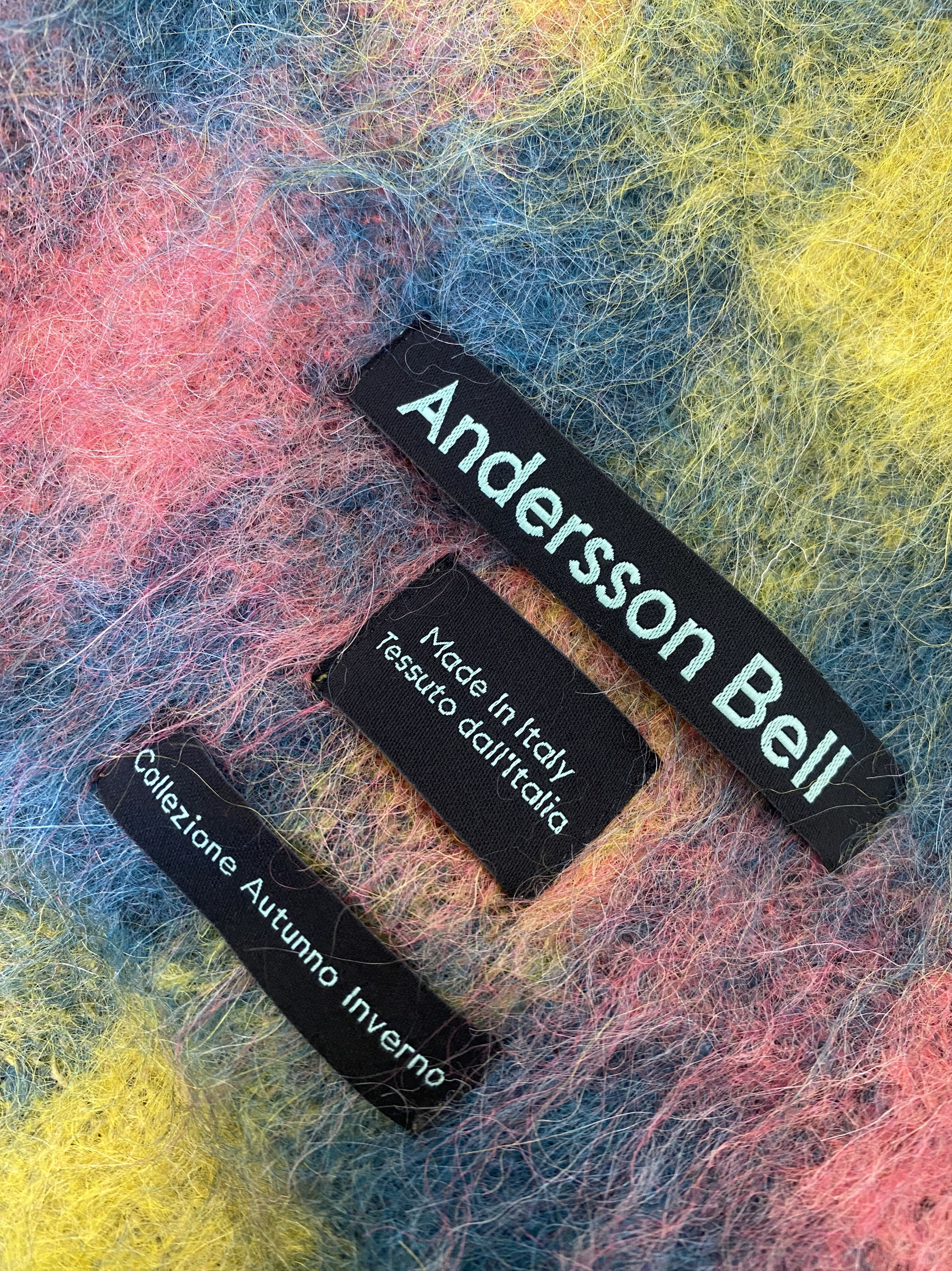 Andersson Bell Andersson Bell wool alpaca Veneto Scarf check mohair Size ONE SIZE - 4 Thumbnail