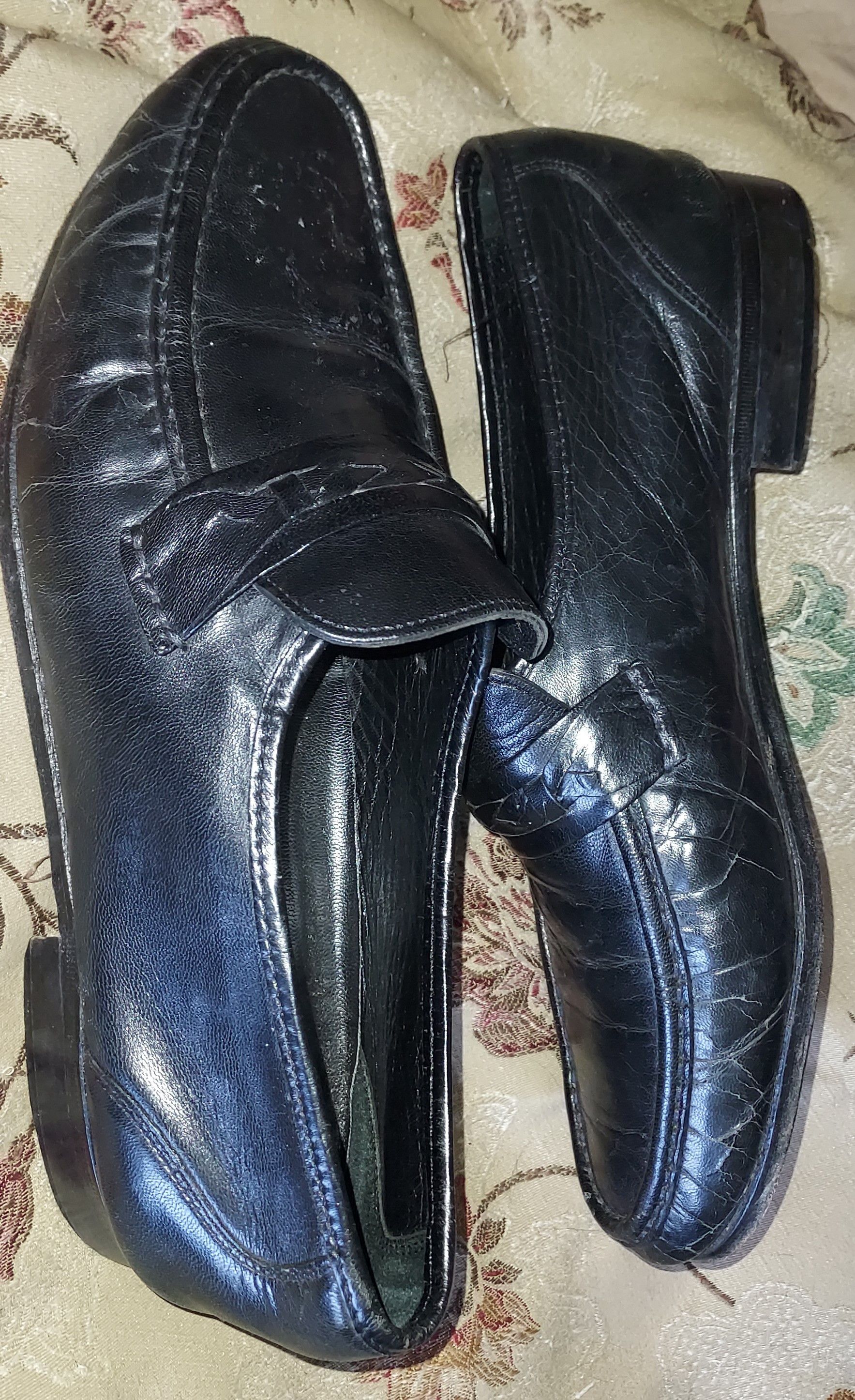 Towncraft Men's Classic Towncraft 11 EEE Black Leather Loafer Shoes Size US 11 / EU 44 - 4 Thumbnail