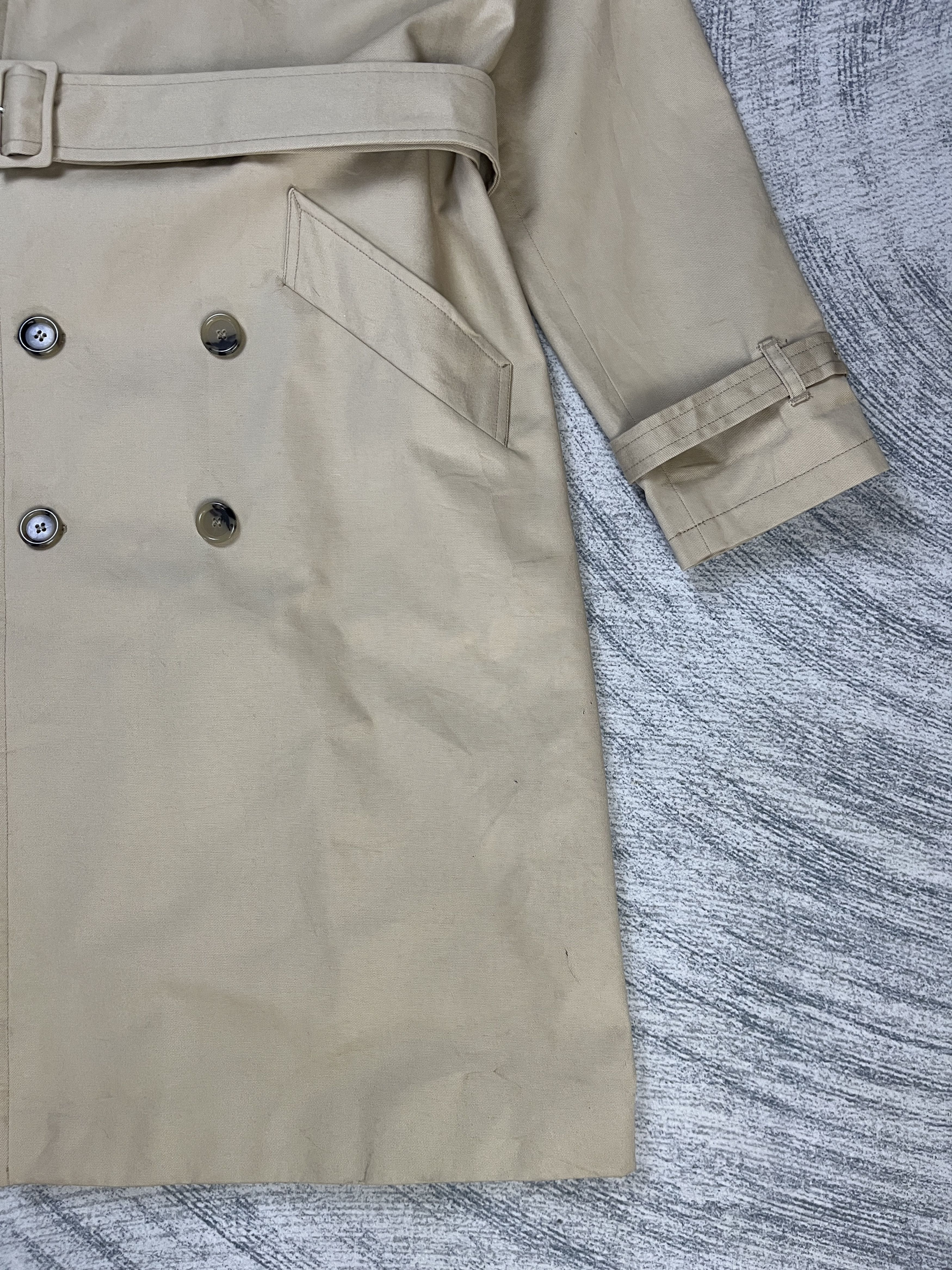 A.P.C. A.P.C Beige Trench Coat Made in Bulgaria Size US S / EU 44-46 / 1 - 6 Thumbnail