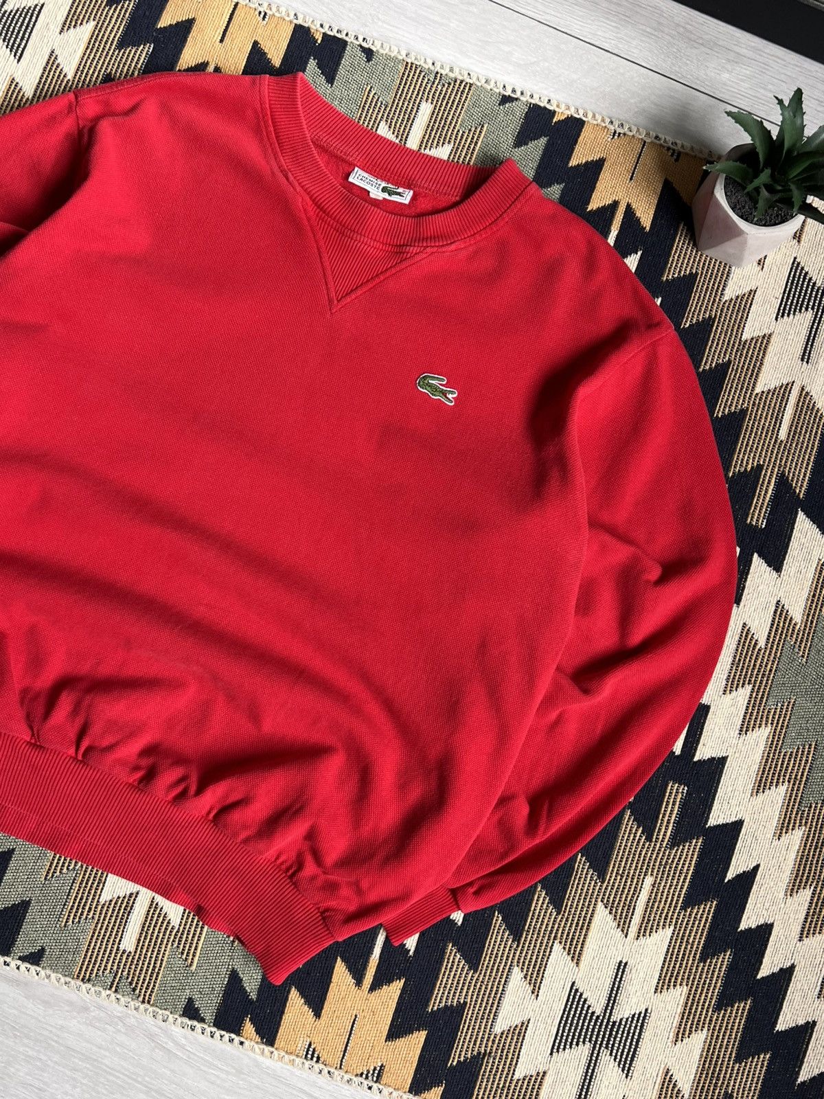 Lacoste Vintage Lacoste Chemise Knitwear Sweatshirt Size US L / EU 52-54 / 3 - 5 Thumbnail