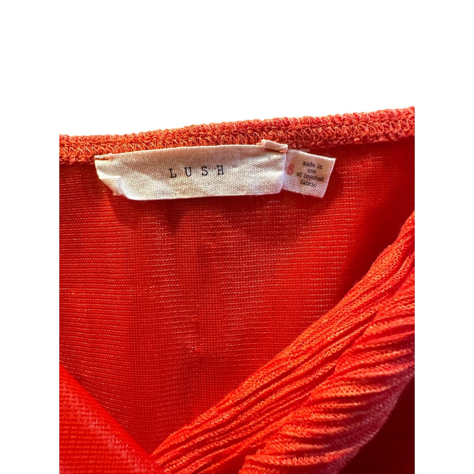 Other Vibrant LUSH Orange Mini Dress - Women's Size Small Size S / US 4 / IT 40 - 2 Thumbnail