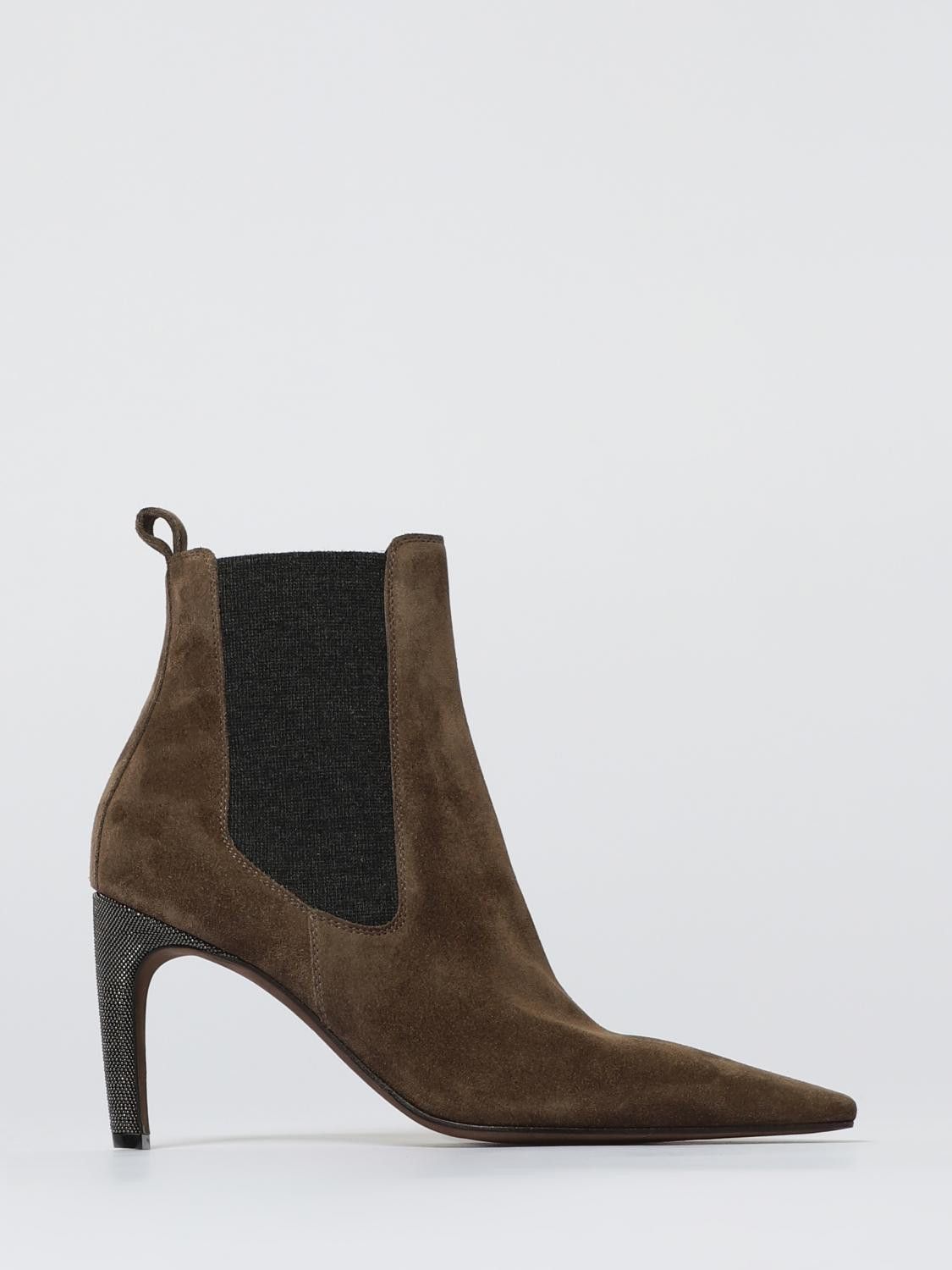 Brunello Cucinelli Brunello Cucinelli Boots Woman Dove Grey Size US 6 / IT 36 - 1 Thumbnail