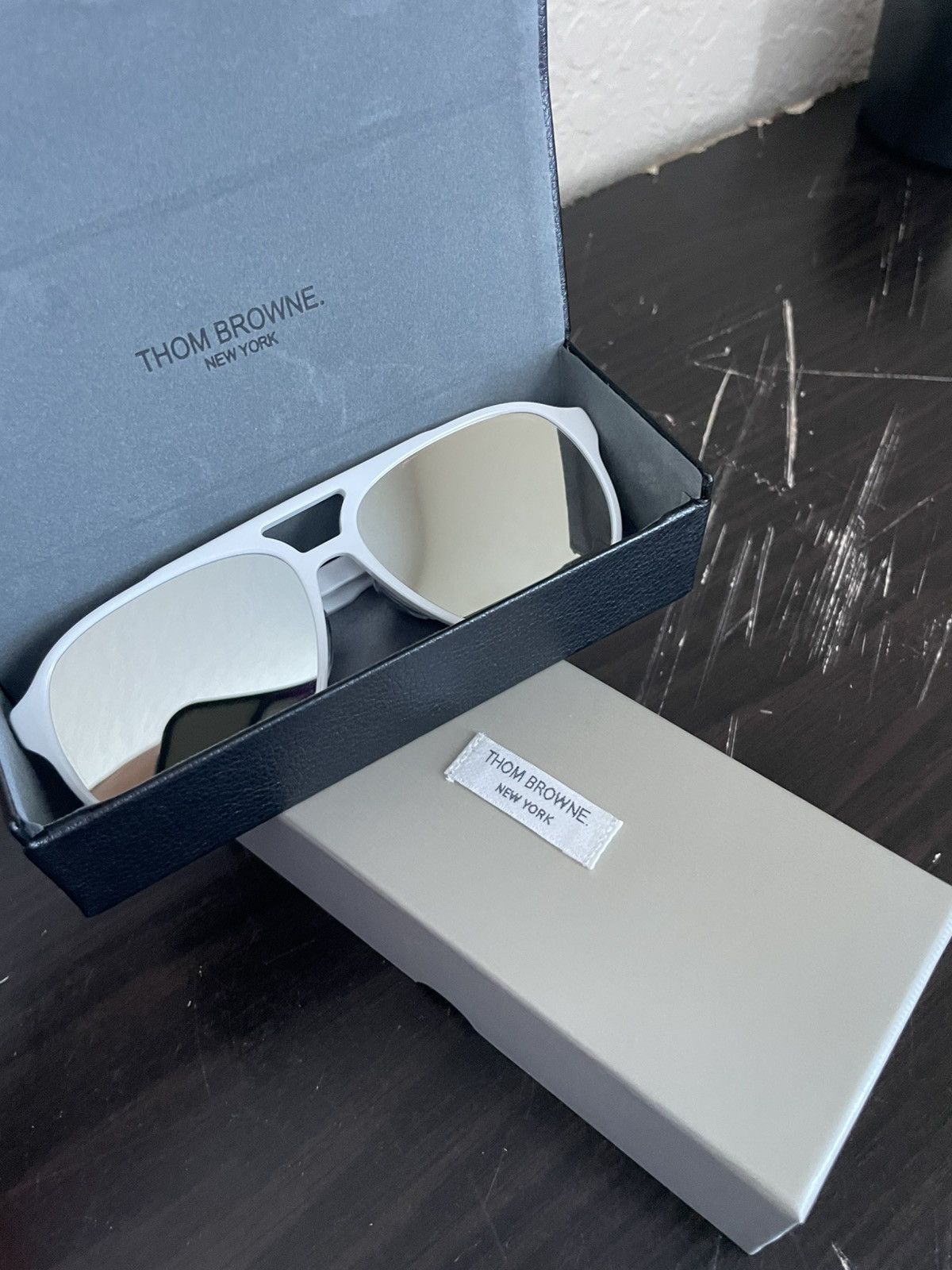 Thom Browne TBS408-63-03A WHT sunglasses nwb Size ONE SIZE - 11 Thumbnail