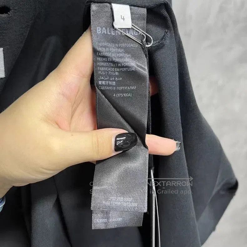 Balenciaga Balenciaga Black Logo Short Sleeve T-shirt. Size US XS / EU 42 / 0 - 5 Thumbnail