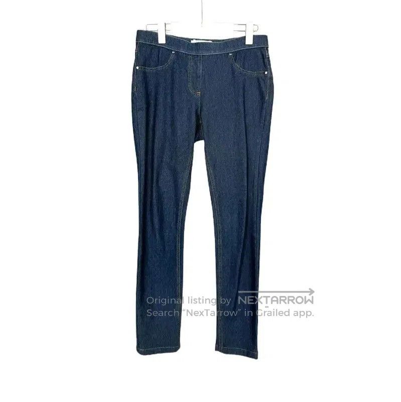 Max Mara MaxMara Dark Blue Leather Women's Jeans . Size 27" / US 4 / IT 40 - 1 Thumbnail