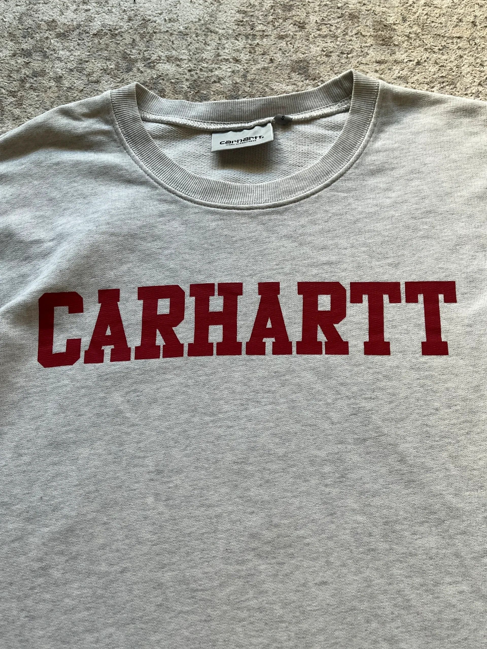 Carhartt Carhartt Sz S Grey Spell Out 2016 College Sweat Size US S / EU 44-46 / 1 - 7 Thumbnail