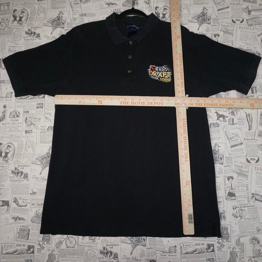 NHL XL - Vintage Y2K NHL draft 90s Boston embroider 1999 Polo Size US XL / EU 56 / 4 - 4 Thumbnail