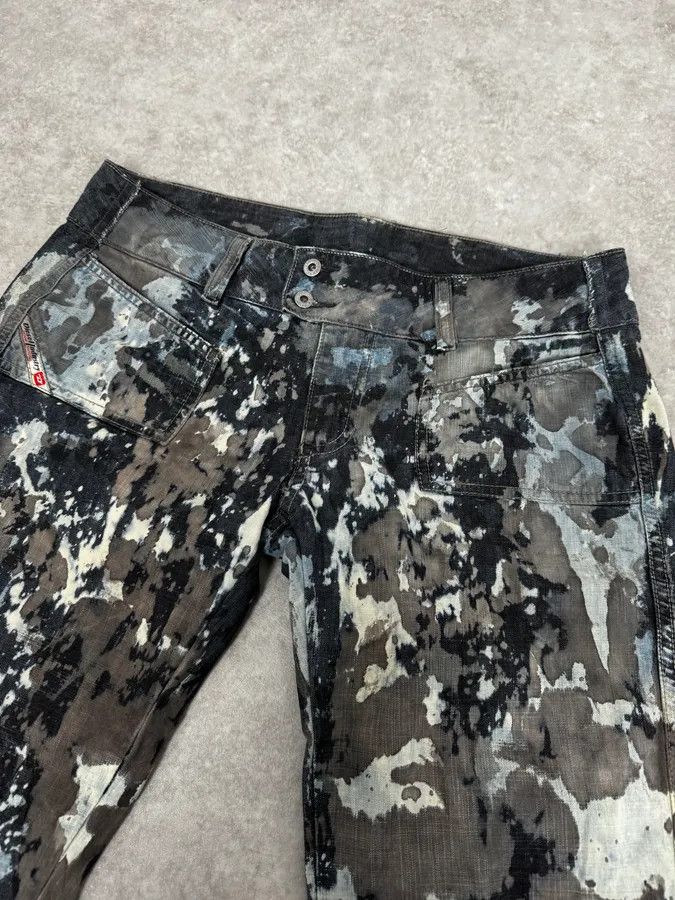 Diesel 2000s Diesel Rust Splash Paint Blue Pants Size US 32 / EU 48 - 6 Thumbnail