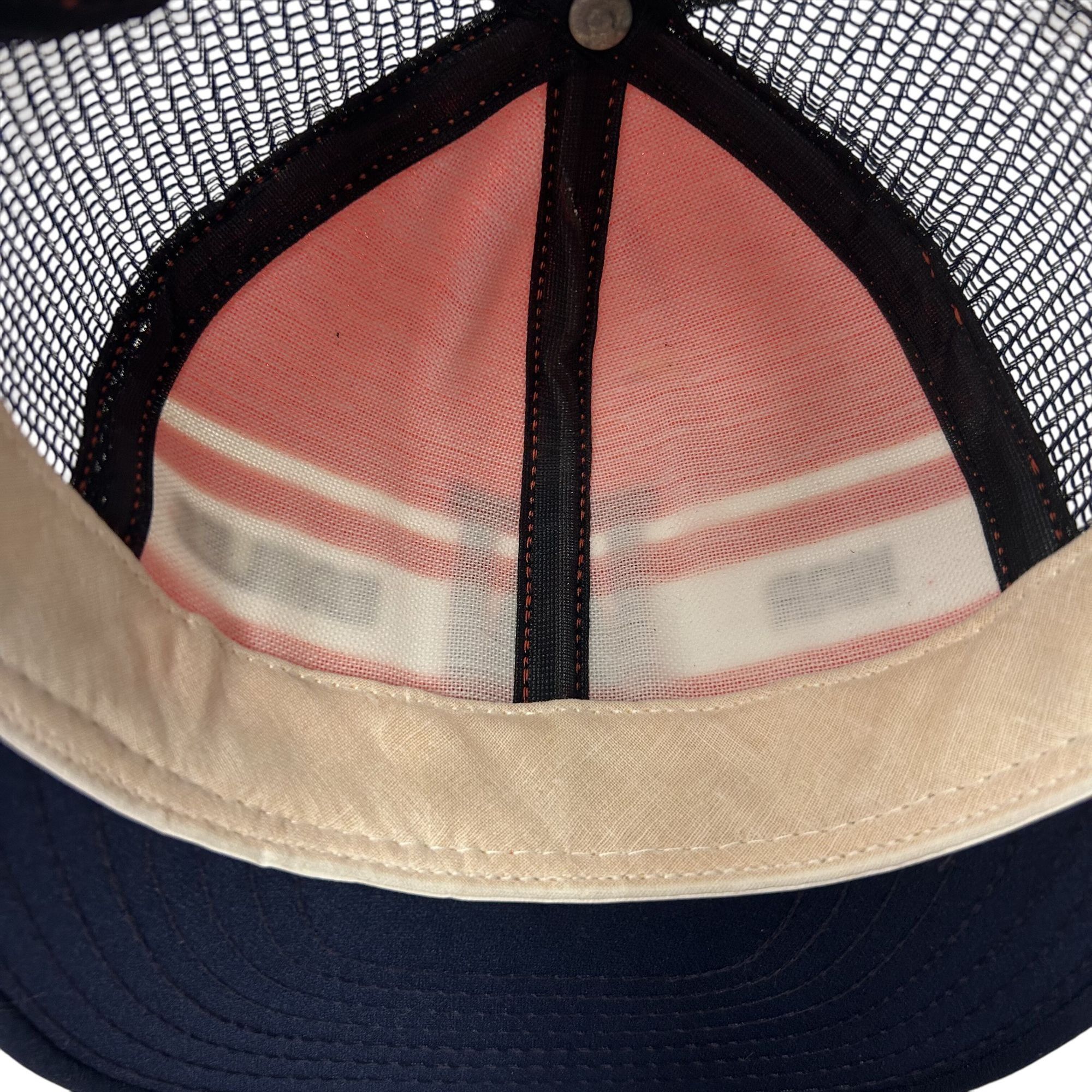 Other NOS 70 80's AJD Super Stripe Mesh TRUCKER AU WAR EAGLES Hat Size ONE SIZE - 7 Thumbnail