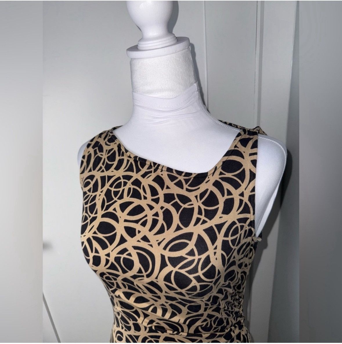 Diane von Furstenberg Diane von Furstenberg Geometric Print Sleeveless Midi Dress Size S / US 4 / IT 40 - 3 Thumbnail