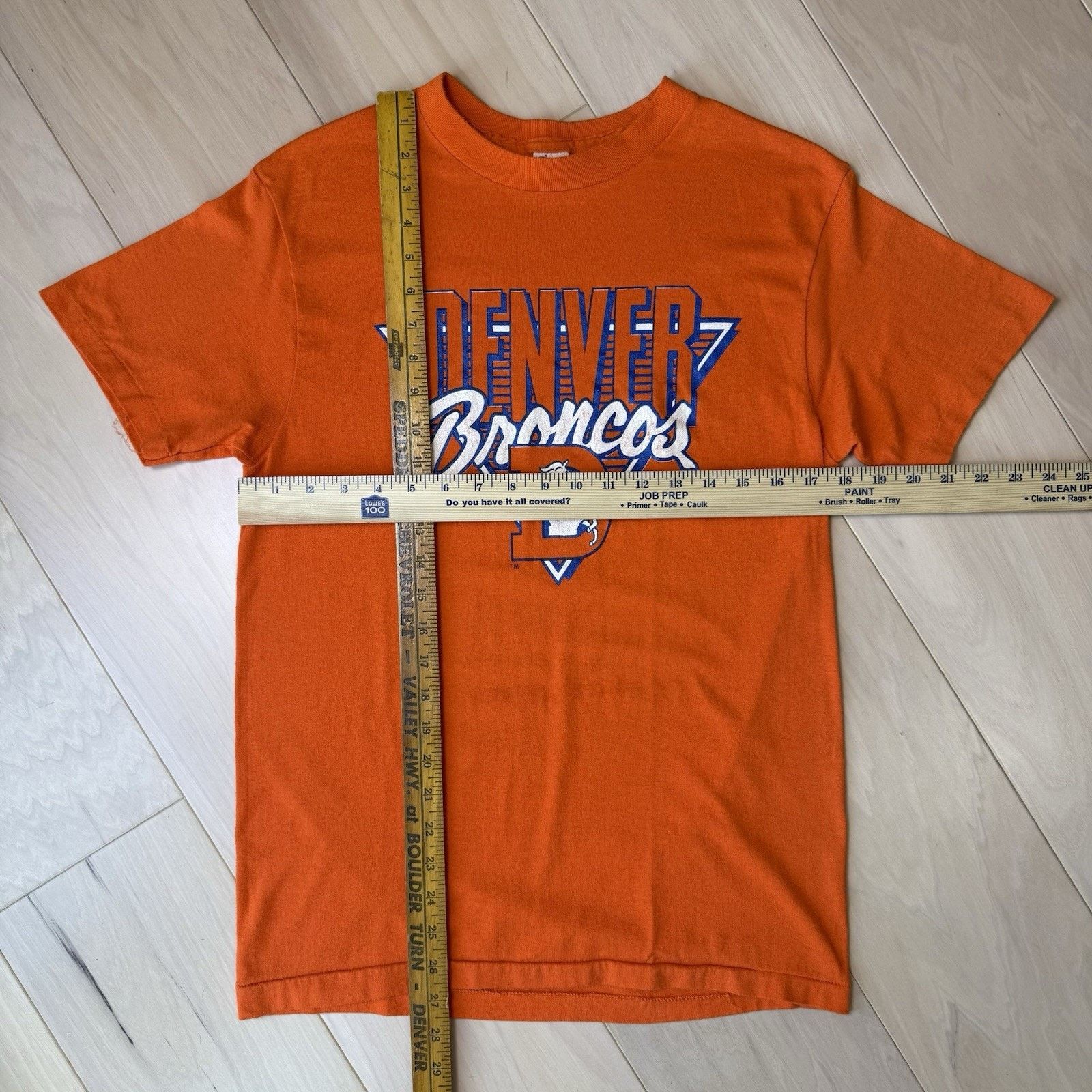 Champion Vintage Denver Broncos Shirt Medium Orange 80s Made in USA Size US M / EU 48-50 / 2 - 2 Thumbnail