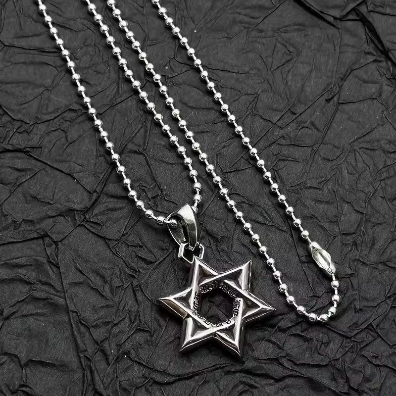 Jewelry Gothic Hexagram Star Pendant Necklace | 60 cm Size ONE SIZE - 2 Thumbnail