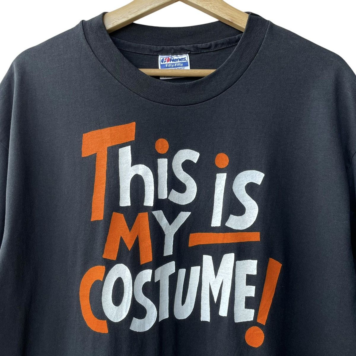Hanes × Vintage This Is My Costume NOS Vintage 1980s Hanes USA Tee Size US XL / EU 56 / 4 - 3 Thumbnail