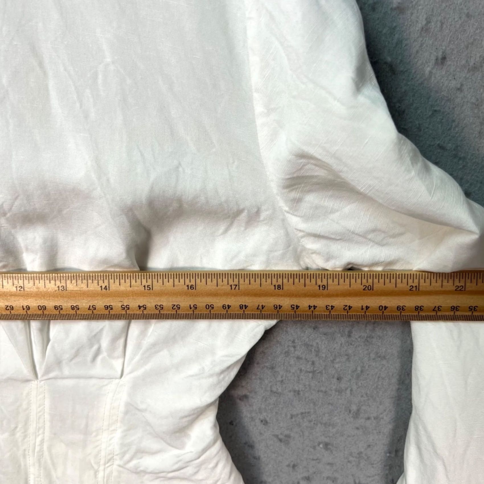 & Other Stories & Other Stories Shirt Womens Small White Linen Viscose Cotton Button-Up Long Sleeve Collared Cropped Size S / US 4 / IT 40 - 5 Thumbnail