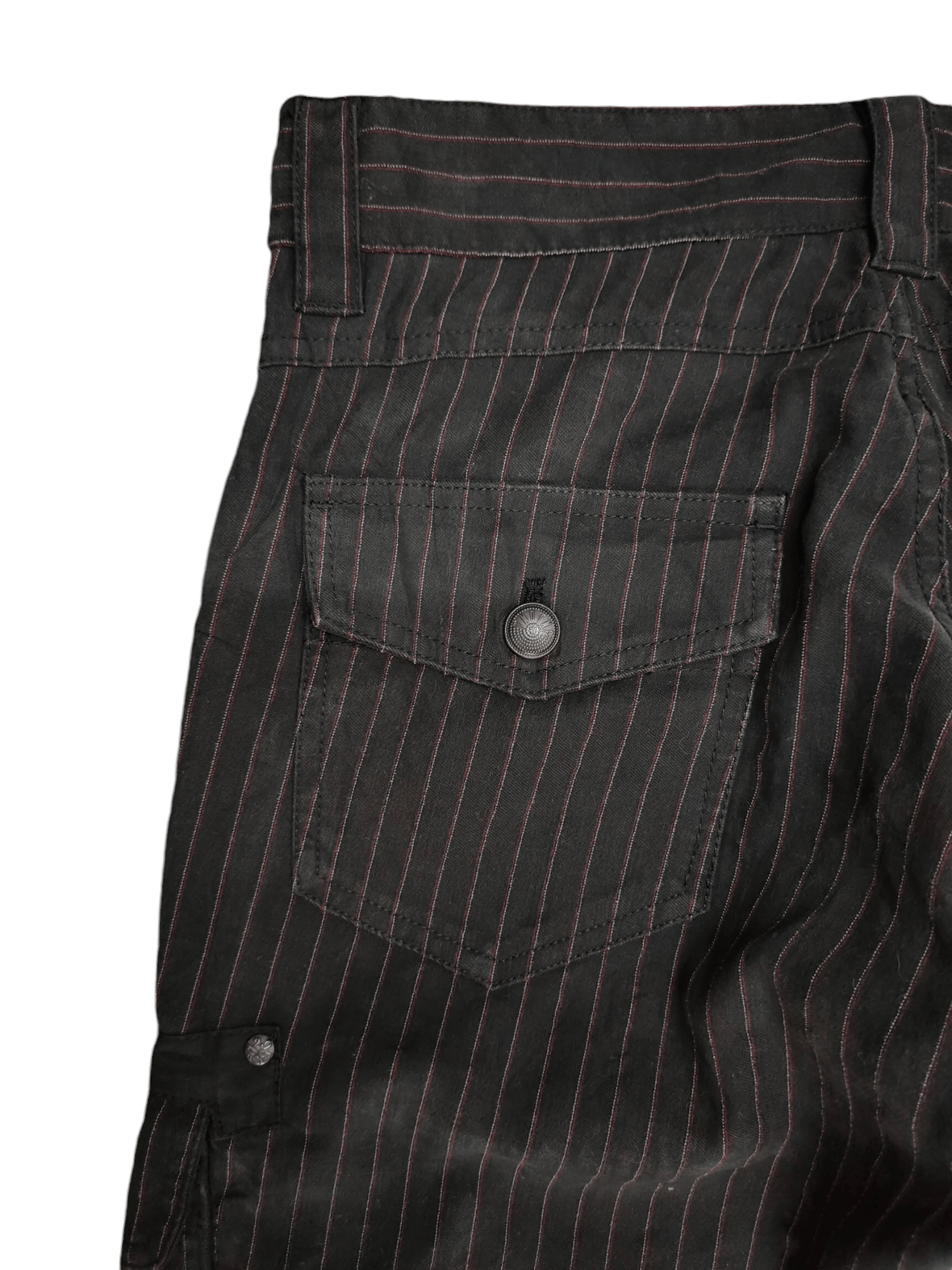 291295=Homme Vintage 291295=Homme Japan Pin Striped Cargo Pants Size US 31 - 13 Thumbnail
