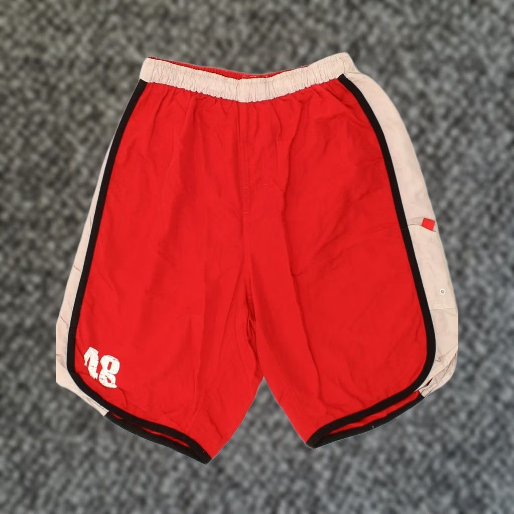Puma PUMA Mens Sport Shorts Medium Red Nylon Size US 31 - 1 Thumbnail