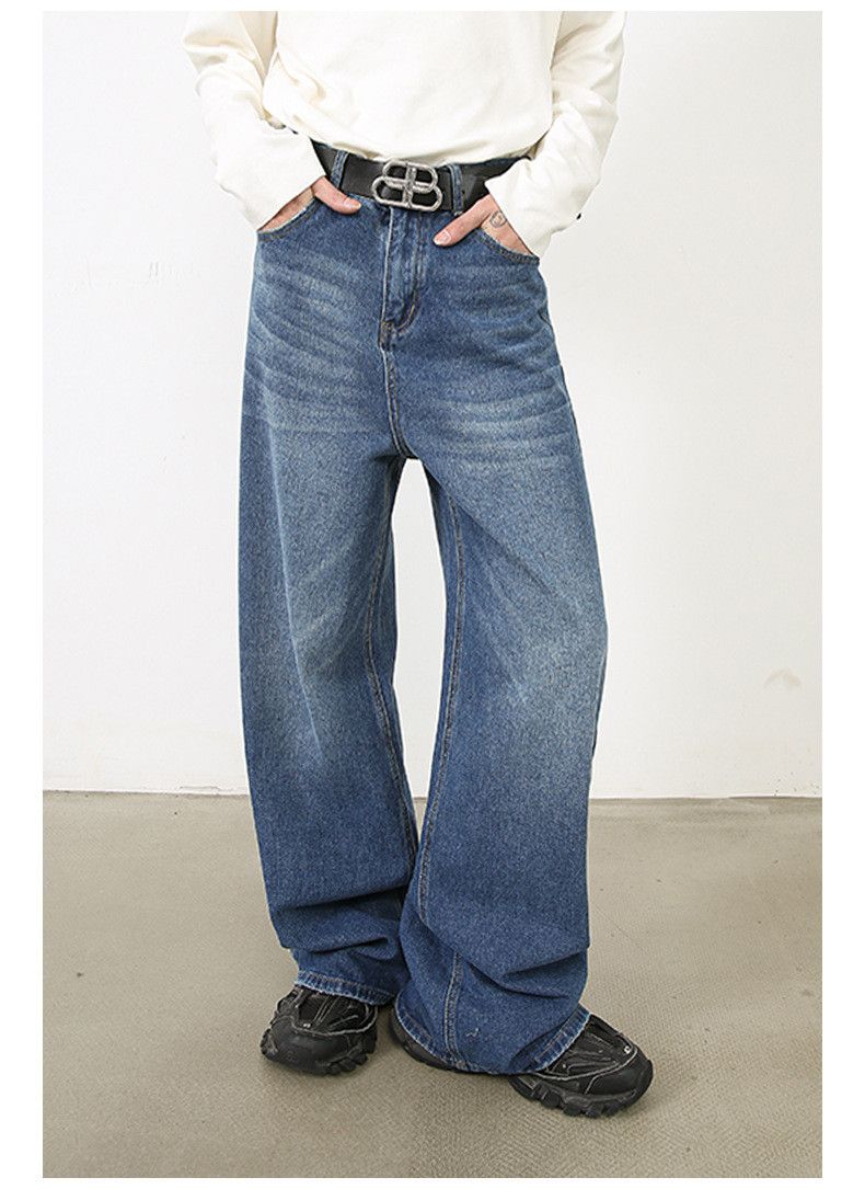 Japanese Brand × Jean Japanese blue vintage loose straight jeans Size US 32 / EU 48 - 2 Thumbnail